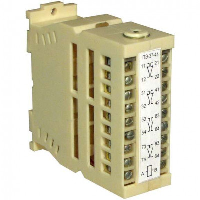 Реле промежуточное ПЭ-37-44 220В 50Гц ток контактов 6А 4з+4р У3 РиА A8013-77950326