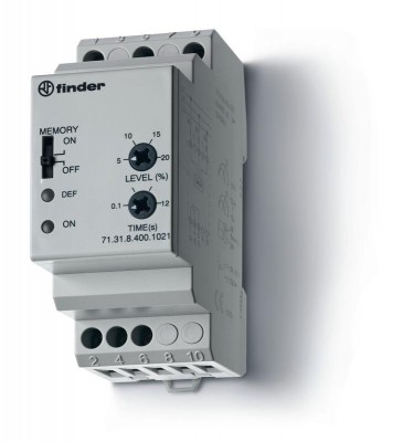 Реле контрольное для 3х-фазных сетей пониженное/повышенное напряжение выход 1CO 10А модульное 35мм IP20 FINDER 713184001021