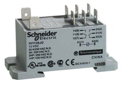 Реле 12В DC 2CO SchE RPF2BJD