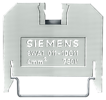 Клемма проходная 1-проводн. (4-6.5мм) беж. Siemens 8WA10111DG11
