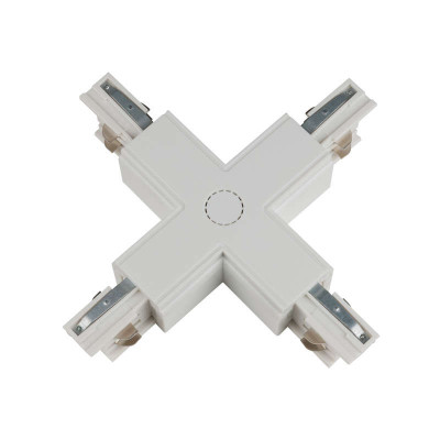 Соединитель для шинопроводов UBX-A41 WHITE 1 POLYBAG Х-образный бел. полиэтил. пакет Uniel 09747