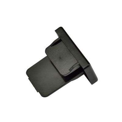 Заглушка UFB-Q121 C21 BLACK 1 POLYBAG торцевая черн. Uniel UL-00001278
