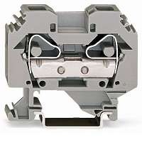 Клемма 2х(0.02-16) 58х45.5мм сер. WAGO 283-101