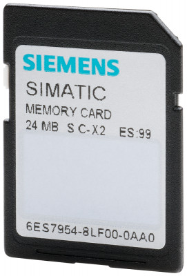 Карта памяти SIMATIC S7 для S7-1X00 CPU/SINAMICS 3.3В FLASH 24Мбайта Siemens 6ES79548LF030AA0