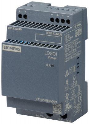 Блок питания стабилизированный 100-240В 24В/2 5А Siemens 6EP33326SB000AY0