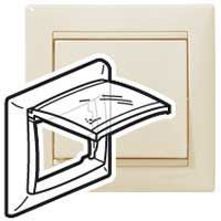 Рамка 1-м Valena IP44 сл. кость (DIY-упак.) IEK 695642