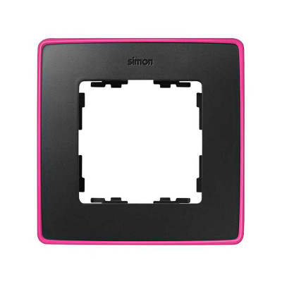 Рамка 1-м Simon82 Detail светло-розовый/графит Simon 8201610-261