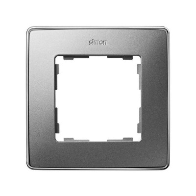 Рамка 1-м Simon82 Detail хром/алюм. металл Simon 8201610-093