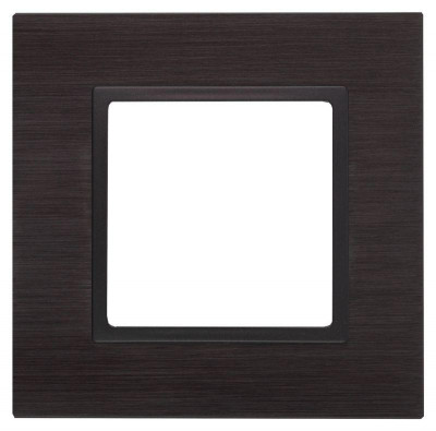 Рамка 1-м 14-5201-05 металл Elegance черный+антрацит ЭРА Б0034543