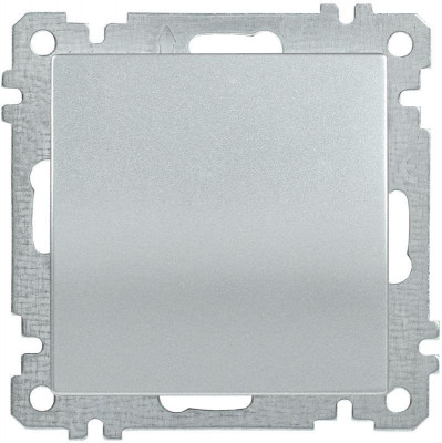 Выключатель 1-кл. СП Bolero ВС10-1-0-Б 10А IP20 механизм серебр. IEK EVB10-K23-10