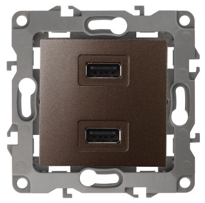 Устройство зарядное USB 12-4110-13 5В-2100мА бронза ЭРА Б0027498