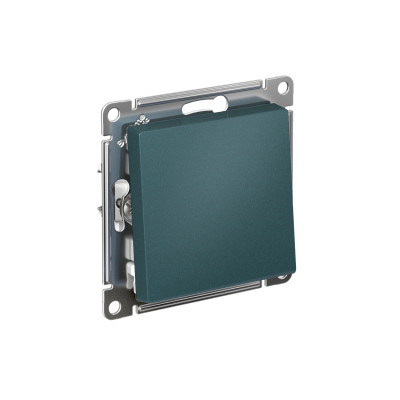 Выключатель 1-кл. СП AtlasDesign 10А IP20 (сх. 1) 10AX с самовозвратом механизм изумруд SE ATN000815