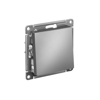 Выключатель 1-кл. СП AtlasDesign 10А IP20 (сх. 1) 10AX с самовозвратом механизм сталь SE ATN000915