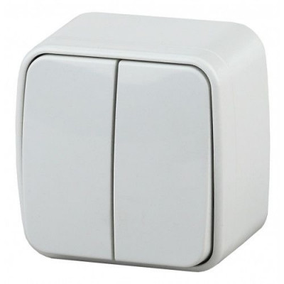 Выключатель 2-кл. ОП Polo 10А IP20 3-104-01 250В бел. Intro Б0036095