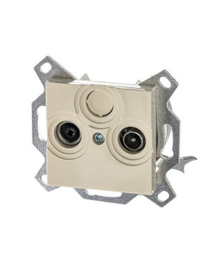 Розетка TV-R Levit проходная 7дБ сл. кость ABB 2CHH083607A6017