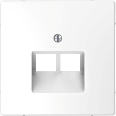 Накладка центральная Merten D-Life для розетки компьютерной 2-м RJ45 SD бел. лотос SchE MTN4522-6035
