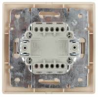 Выключатель 2-кл. СП Plano 10А IP20 1-104-02 250В сл. кость Intro Б0027602