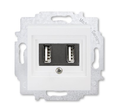 Устройство зарядное USB двойн. Levit бел. ABB 2CHH290040A6003