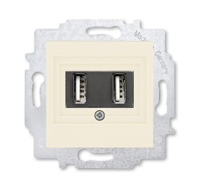 Устройство зарядное USB двойн. Levit сл. кость ABB 2CHH290040A6017