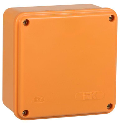 Коробка распаячная огнестойкая ПС 100х100х50 2P 10кв.мм IP44 гладкие стенки IEK UKF20-100-100-050-2-10-09