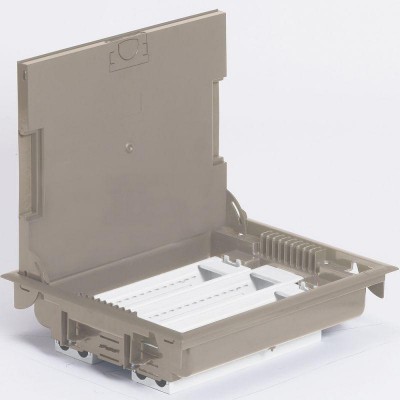 Коробка напольная 24м горизонтальная 75-105мм беж. Leg 089617