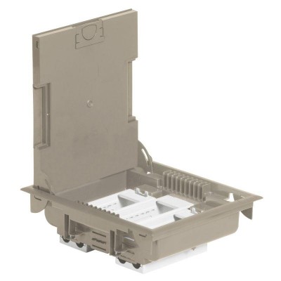 Коробка напольная 12м горизонтальная 75-105мм беж. Leg 089607