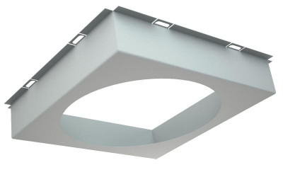 Рамка для светильника SL/DL (COLIBRI) 190х190хd165 (100х100х40 lamel 10мм) silver СТ 2170000350