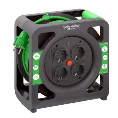 Удлинитель на катушке 4х15м IP20 Thorsman 3х1.5 SchE IMT33137