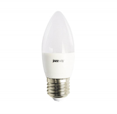 Лампа светодиодная PLED-LX 8Вт C37 свеча 3000К тепл. бел. E27 JazzWay 5028531