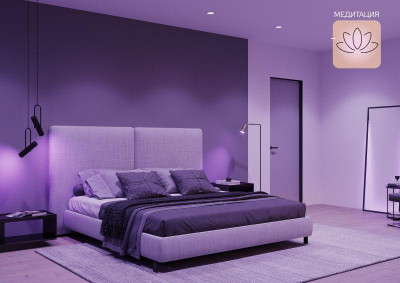 Лампа светодиодная умная Smart Home 5Вт свеча 2700-6500К E14 470лм измен. цветов. темпер.+ диммир. управление по Wi-Fi GAUSS 1110112