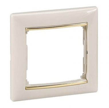 Рамка 1-м Valena Classic сл. кость/зол. штрих (DIY-упак.) IEK 695646