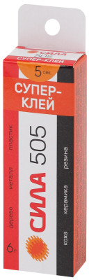 Супер-клей 6г 505-6 пластик (туба в кор.) СИЛА Б0033120