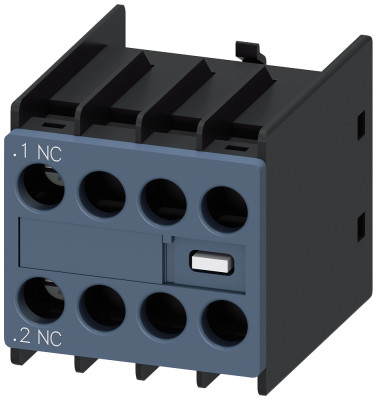 Модуль блок-контактов 1НЗ: 1НЗ для вспом. контакторов и контакторов для коммутации эл. двигателей S00 и S0 винт. клеммы DIN EN Siemens 3RH29111HA01