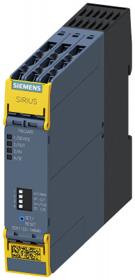 Модуль базовый реле безоп. SIRIUS ADVANCED 3пп резреш. цепи; 1пп сигнальн. цепь ном. пит. напряж. упр. US = 24В DC винт. клеммы Siemens 3SK11221AB40