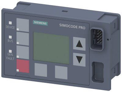 Панель оператора SIMOCODE PRO V LCD-дисплей монтаж в дверь или фронт. панель электрошкафа; 7 светодиодов Siemens 3UF72101AA010