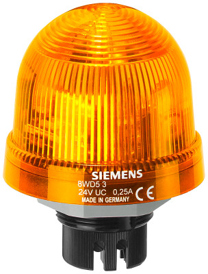 Индикатор встраиваемый 24В UC желт. Siemens 8WD53205AD