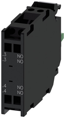 Модуль контактный с 2НО контактами пруж.клеммы для монтажа на держателе актуатора Siemens 3SU14001AA103DA0