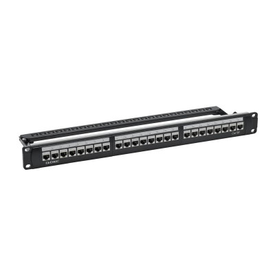 Патч-панель 19дюйм 1UCAT5E 24 модуля RJ45 экранированная DKC RN5PPF24