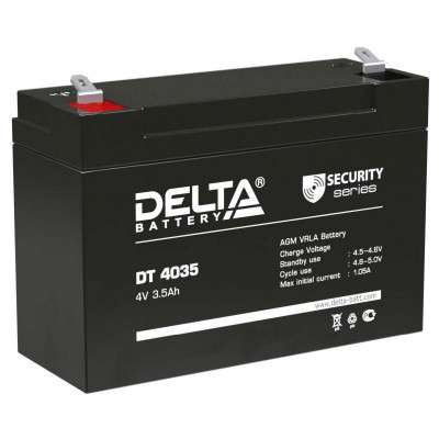 Аккумулятор ОПС 4В 3.5А.ч DT 4035 Delta 4614010040022