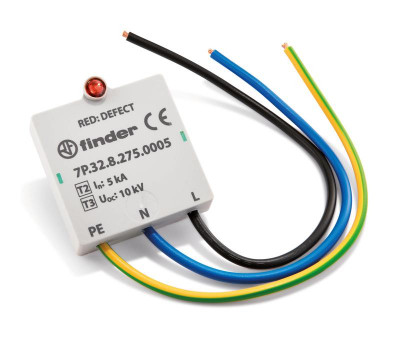 Устройство защиты от импульсных перенапряжений УЗИП тип 3 (для LED) IP20 FINDER 7P3182750005