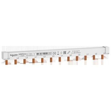 Шинка гребенчатая 3П (L1L2L3) 12мод. шаг 18мм 63А разрезаемая SchE EZ9XPH312