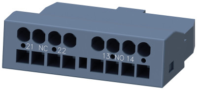 Блок-контакт фронтальный 1НО+1НЗ пруж. клеммы для авт. выключ. 3RV2 Siemens 3RV29012E