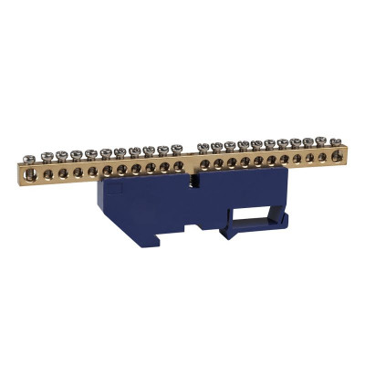 Шина нулевая с изолятором OptiKit BB-D-N-DIN-22-6х9 син. КЭАЗ 277850