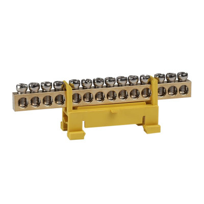 Шина нулевая тип Стойка OptiKit BB-S-PE-DIN-14-6х9 желт. КЭАЗ 277835