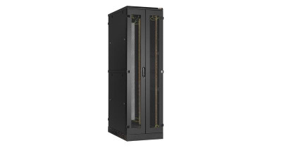 Шкаф напольный 19дюйм 47U перф. двухстворчатые двери метал. двойные стенки Ш600хВ2280хГ1000мм в разобран. виде черн. TLK TFA-476010-WHWH-BK