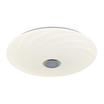 Светильник ULI-D291 72W/SW+RGB/50 MERCURY накладной диммир. пульт ДУ (в/к) Bluetooth колонка 3000К/4000К/6500К/RGB 5700лм Uniel UL-00007840