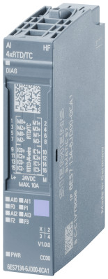 Модуль аналогового ввода SIMATIC ET 200SP AI 4XRTD/TC HF термопары/термосопротивления Siemens 6ES71346JD000CA1