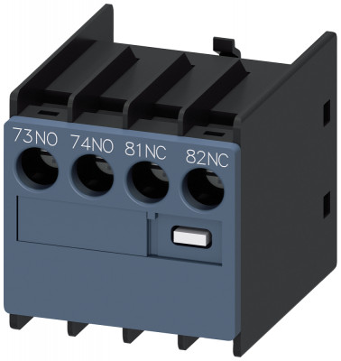 Модуль блок-контактов 1НО+1НЗ: 1НО 1НЗ подключение сверху для вспомогат. контакторов Siemens 3RH29111LA11
