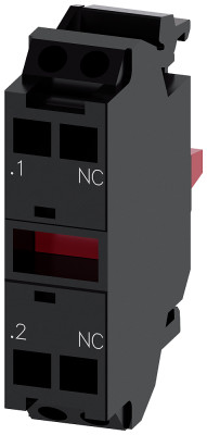Модуль контактный с 1НЗ контактом пружинные клеммы для монтажа на держателе актуатора Siemens 3SU14001AA103CA0