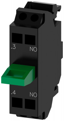 Модуль контактный с 1НО контактом пружинные клеммы для монтажа на днище поста управления Siemens 3SU14002AA103BA0